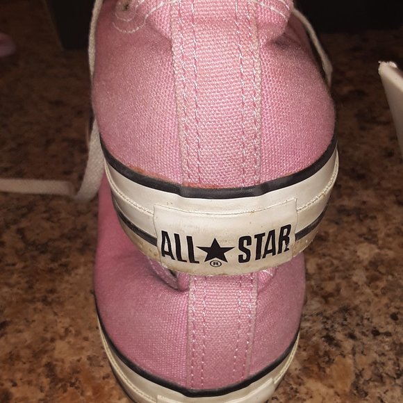 Pink All Star Converse Sz Mens 7.5 Womens 9 - Picture 6 of 7